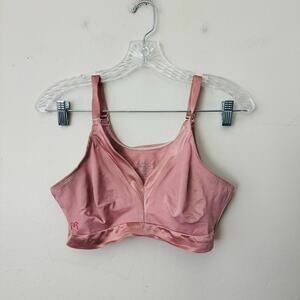 Ruby Ribbon Pink Wide Band Minimizes Bra Wire Free Women’s Size 36